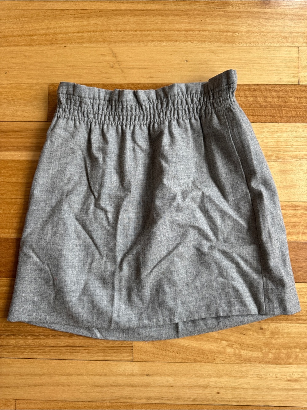 J. Crew Gray Elastic-Waist Mini Skirt